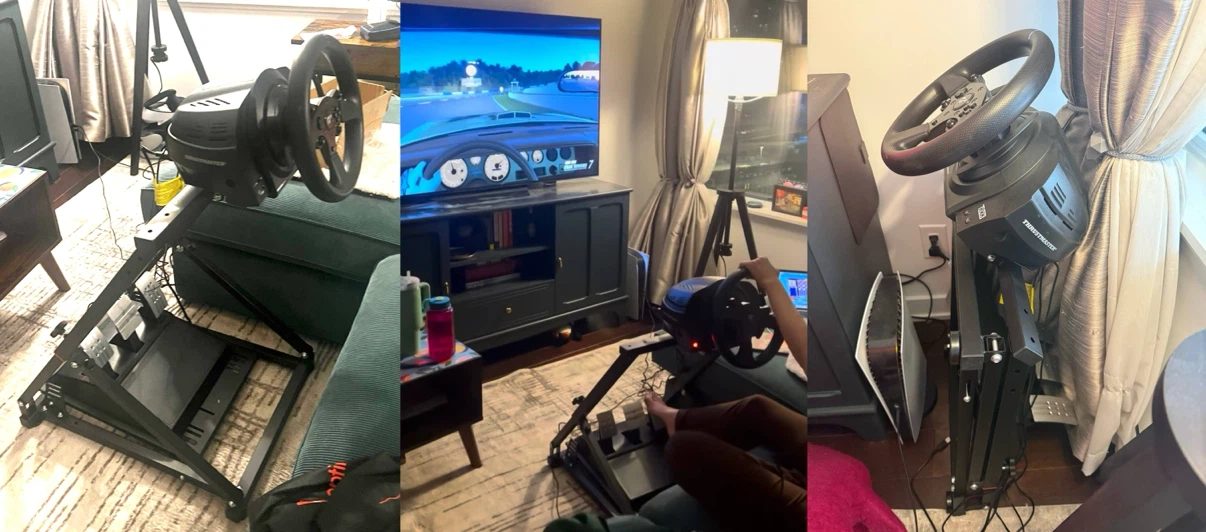 Thrustmaster T300RS GT Racing Wheel, Pedals + Foldable Stand