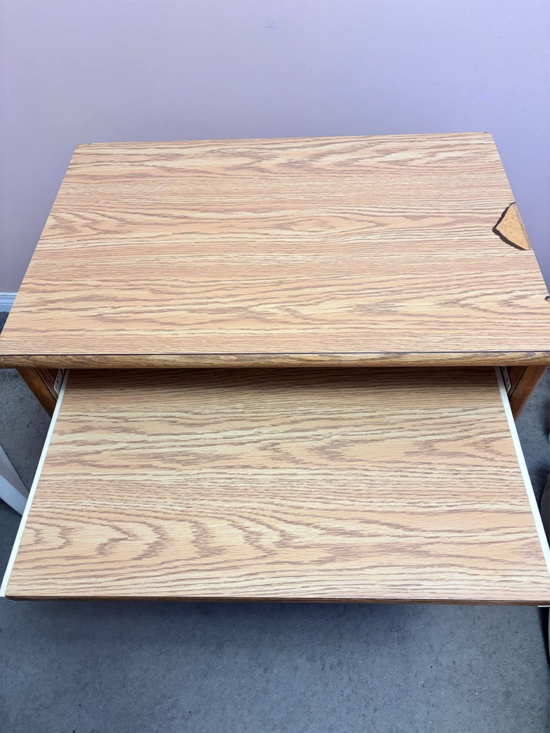 Desk with keyboard slide out - photo 3