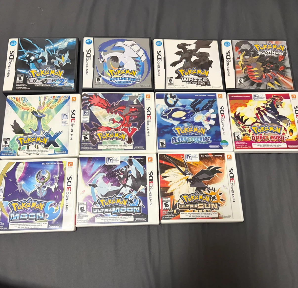 Nintendo DS/3DS Pokémon Games Lot