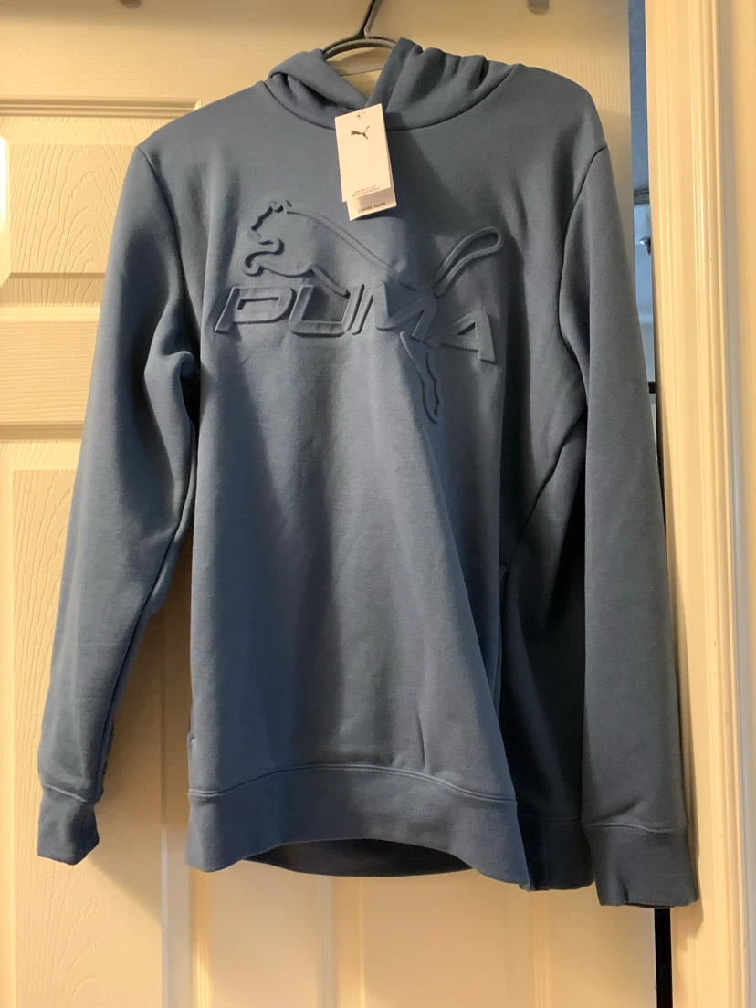 Puma Men's Embossed Hoodie Dark Indigo Blueish!