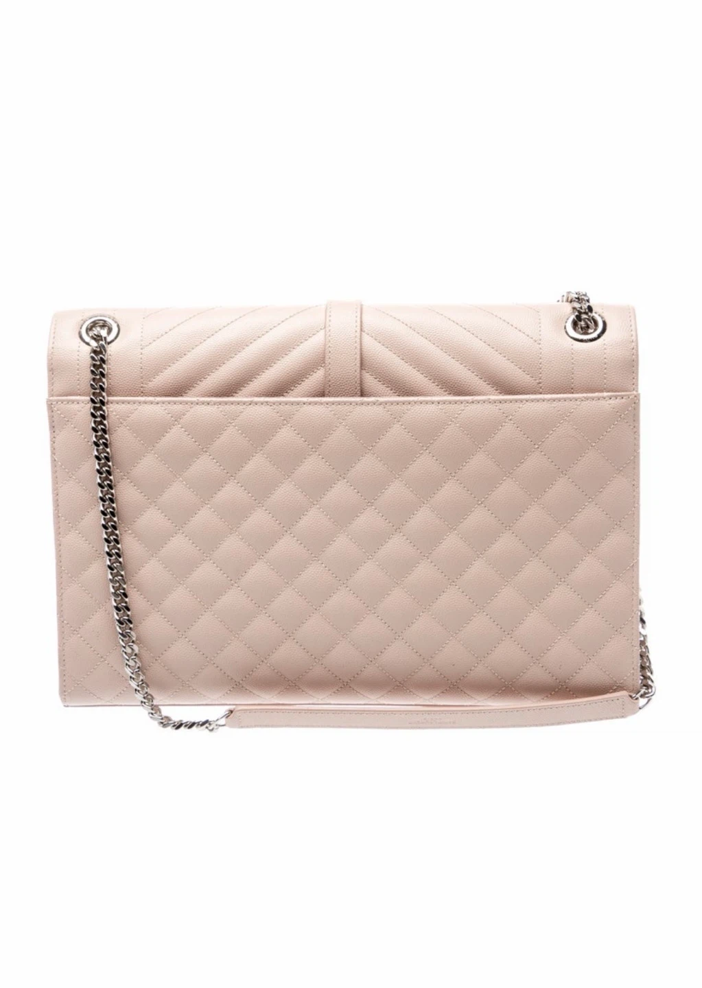 Saint Laurent Large Envelope Leather Monogram Chain Shoulder Bag - photo 4