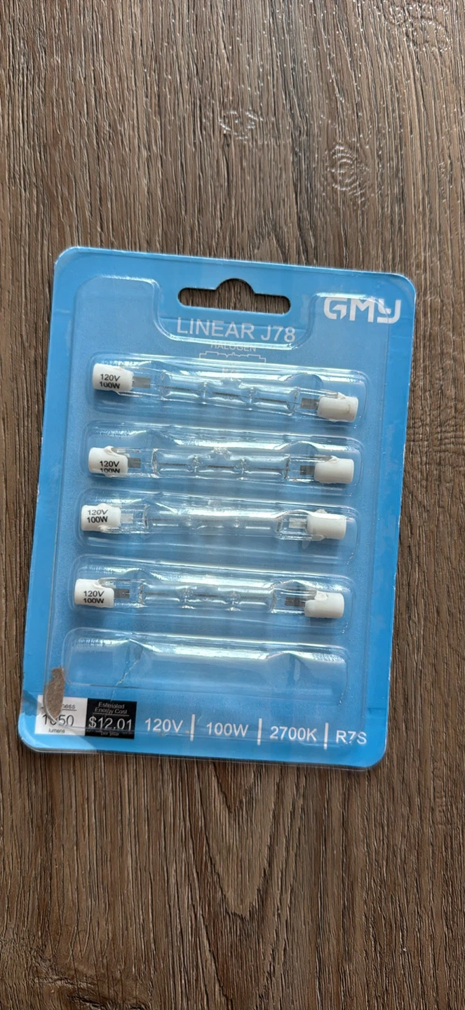 GMY Linear J78 Halogen Light Bulbs - 100W (5-Pack)