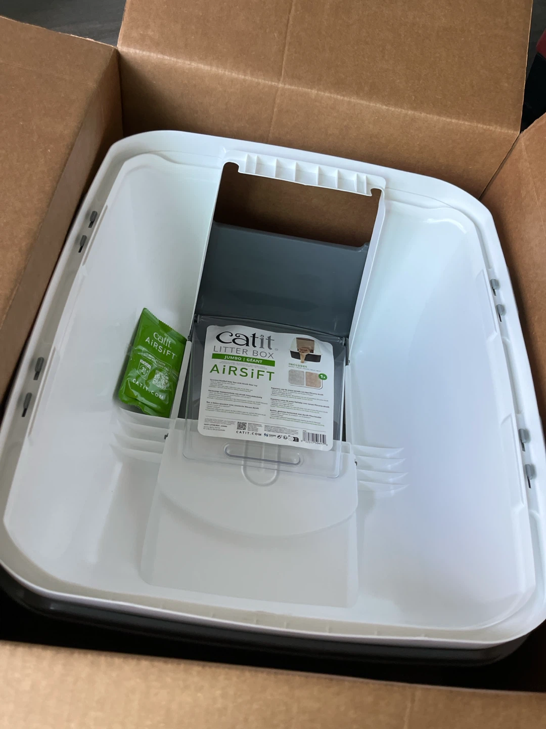 NEW UNUSED Catit Jumbo AirSift Cat Litter Box