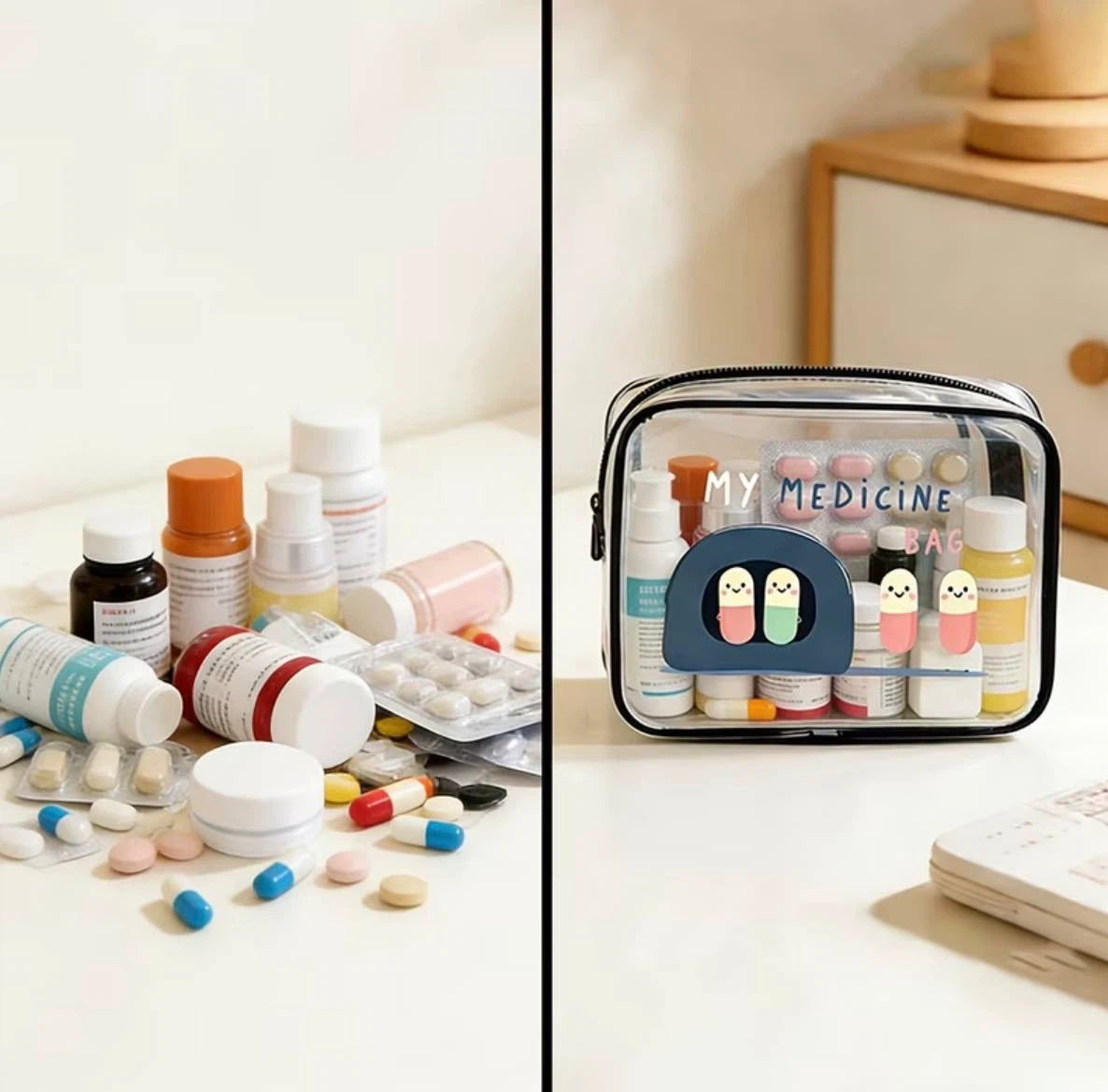 Clear Medicine & Travel Organizer Bag - photo 4