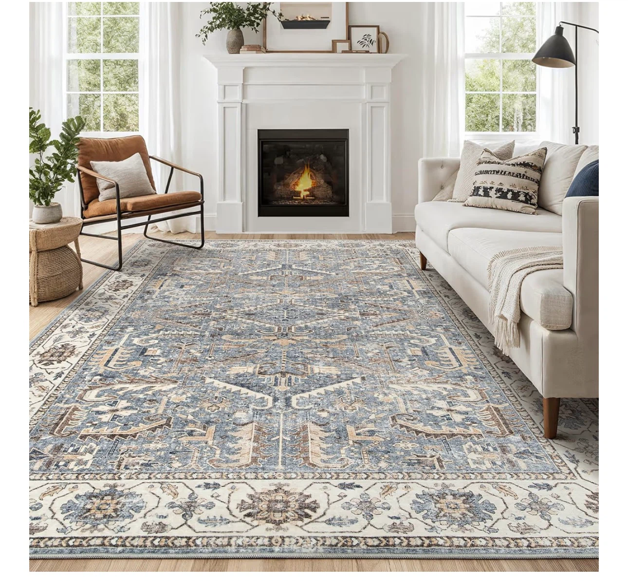 10'x14'  Area Rug - Machine Washable, Foldable