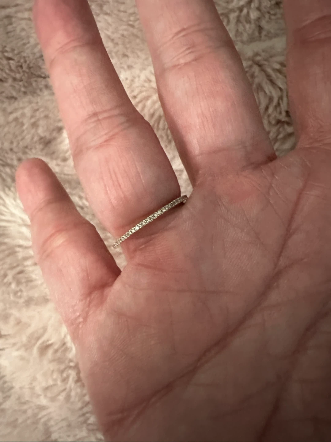 14k Solid Gold Genuine Diamond FULL Eternity Band