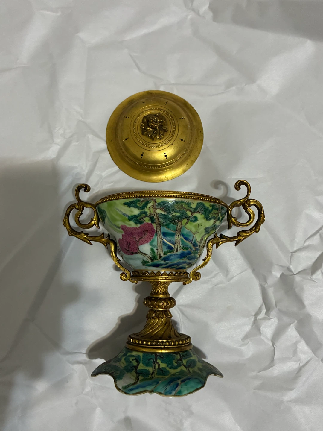 Antique Decorative Urn with Lid