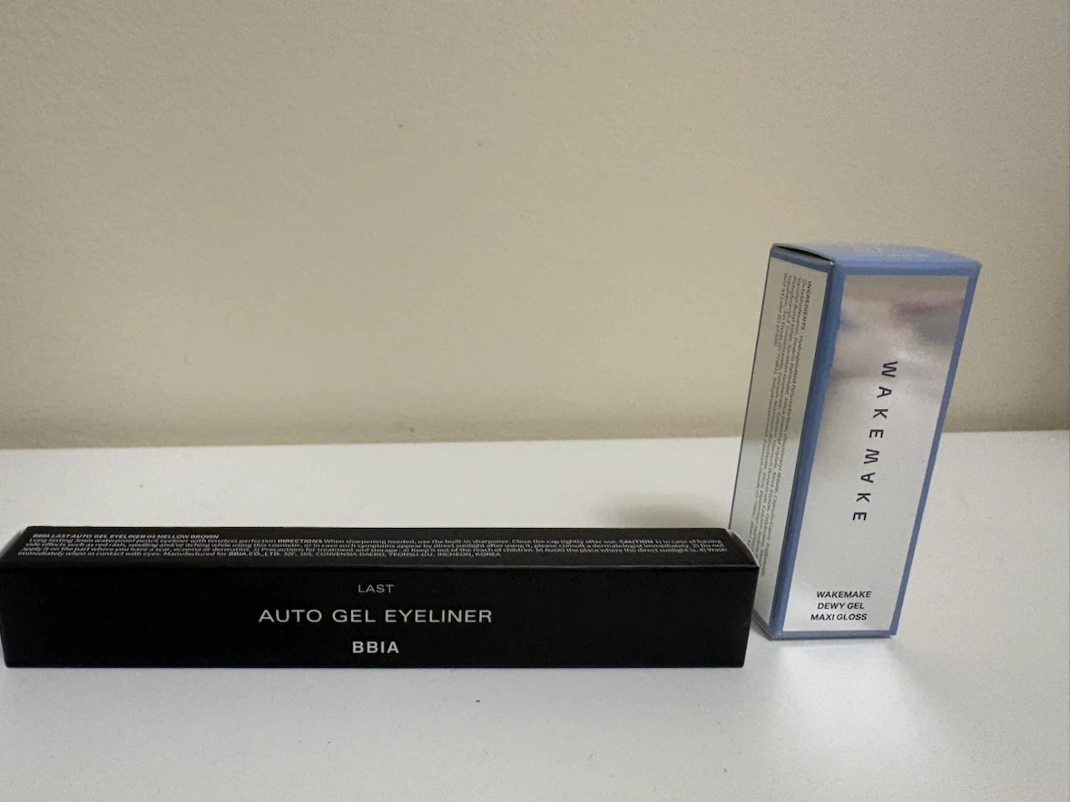 BBIA Last Auto Gel Eyeliner & Wakemake Dewy Gel Maxi Gloss