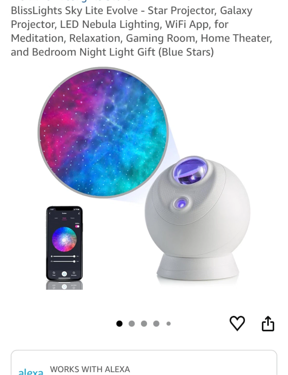 Bliss lights Star/Galaxy Projector - photo 3