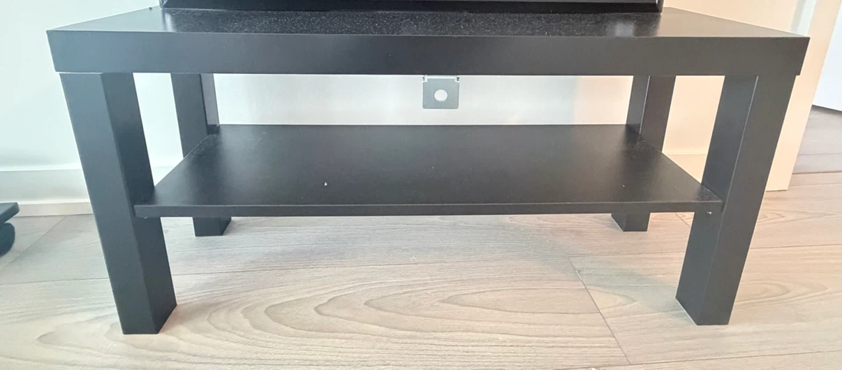 Ikea Lack - Black TV Stand with Shelf