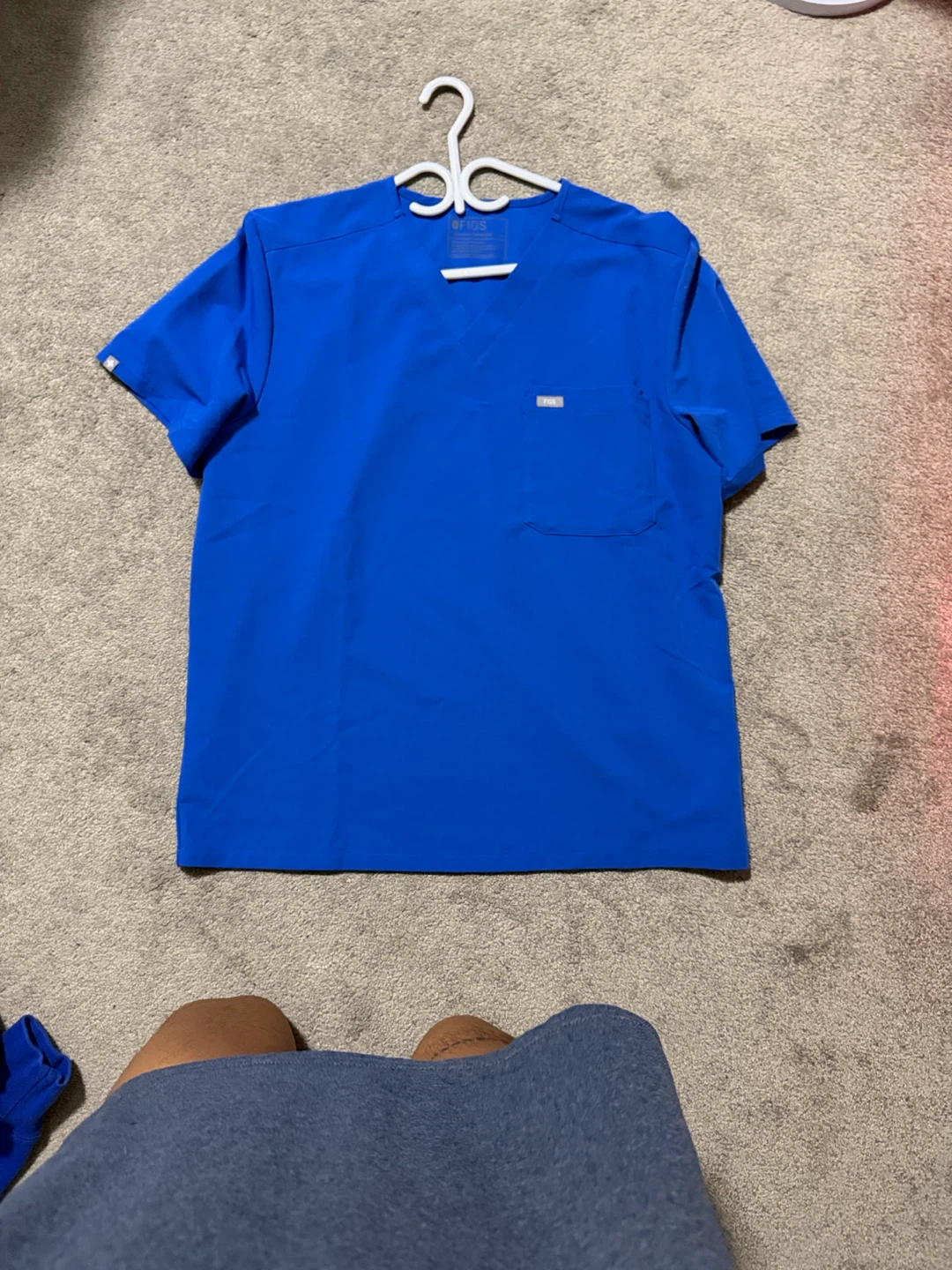FIGS Royal Blue Technical Scrub Top XL - photo 3