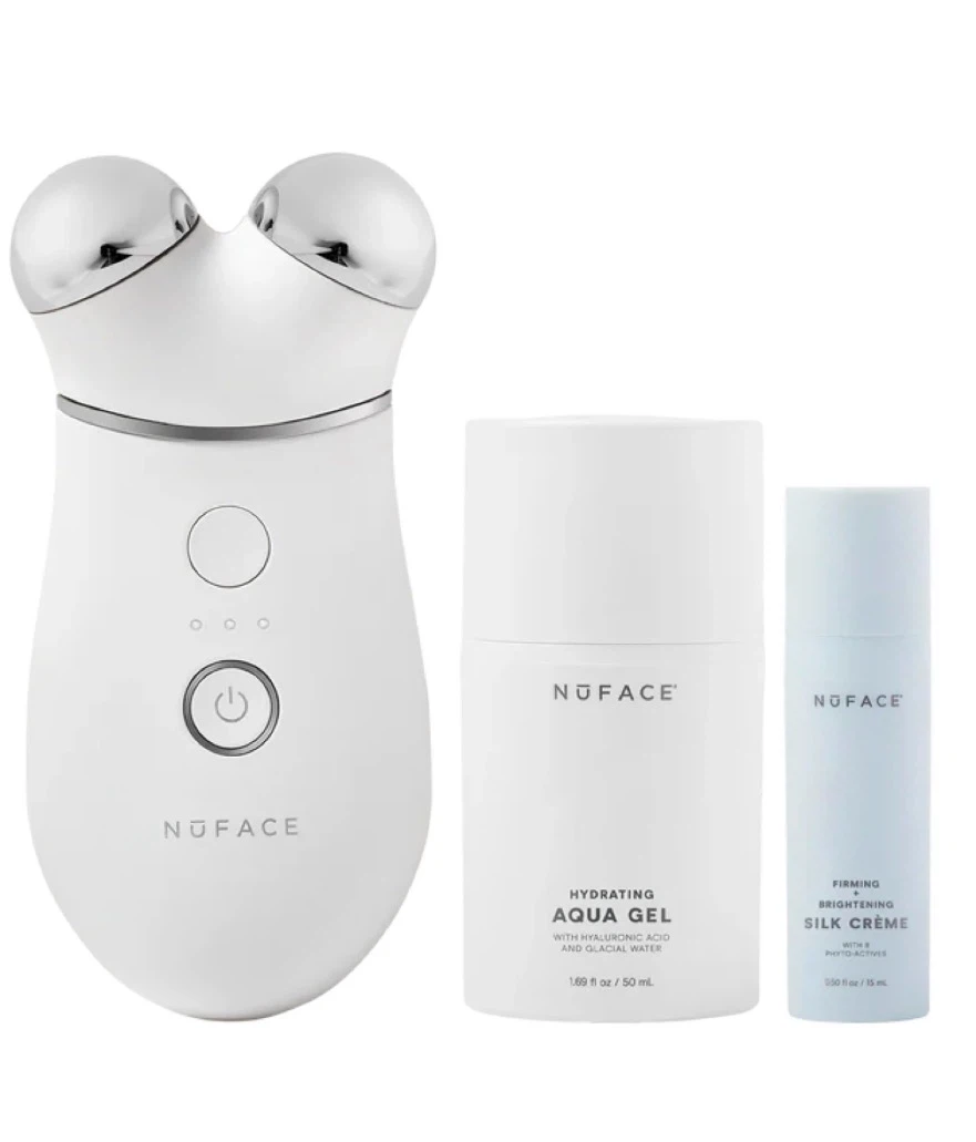 NuFACE Hydrating Aqua Gel & Firming Brightening Silk Crème Set