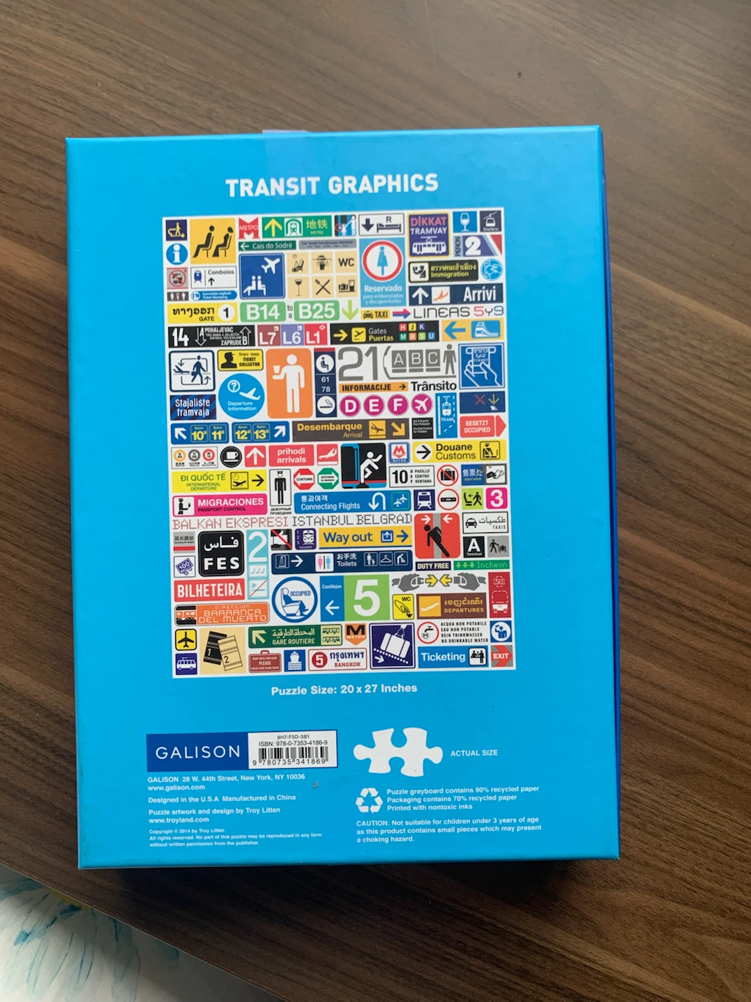 Galison Transit Graphics 1000 Piece Puzzle - photo 2