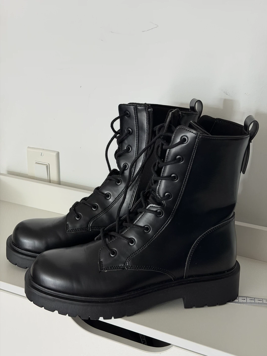 ZARA Black Combat Boots