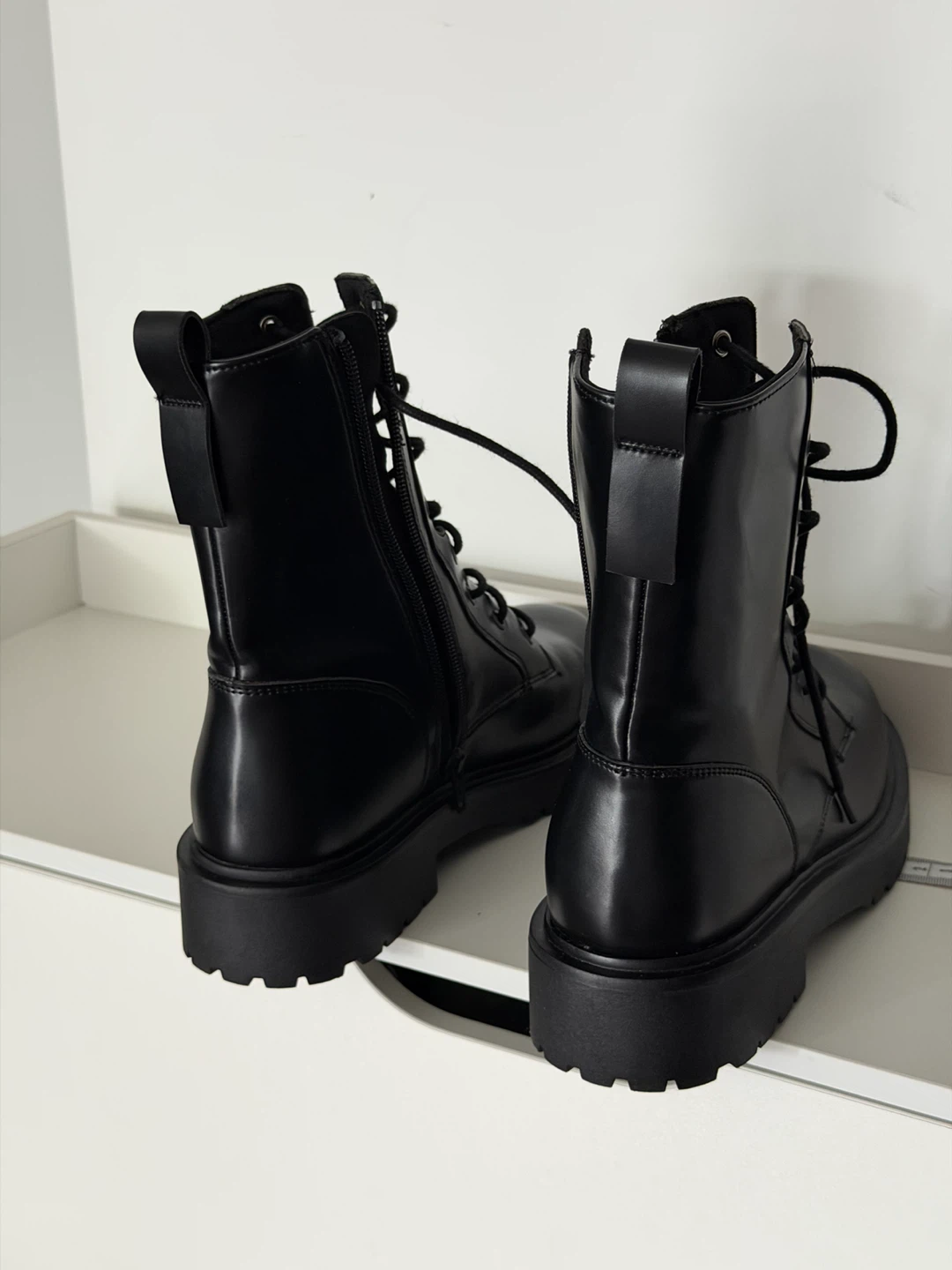 ZARA Black Combat Boots - photo 3