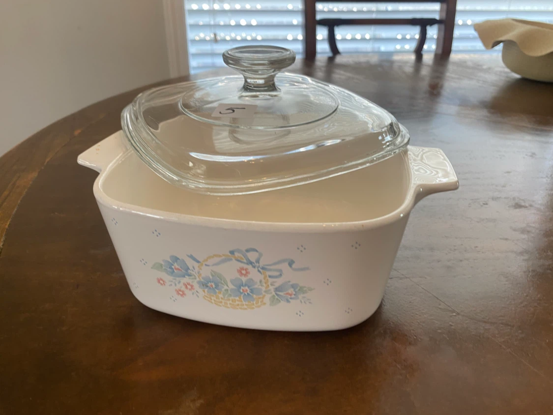 CorningWare "Blue Cornflower" Casserole Dish with Lid