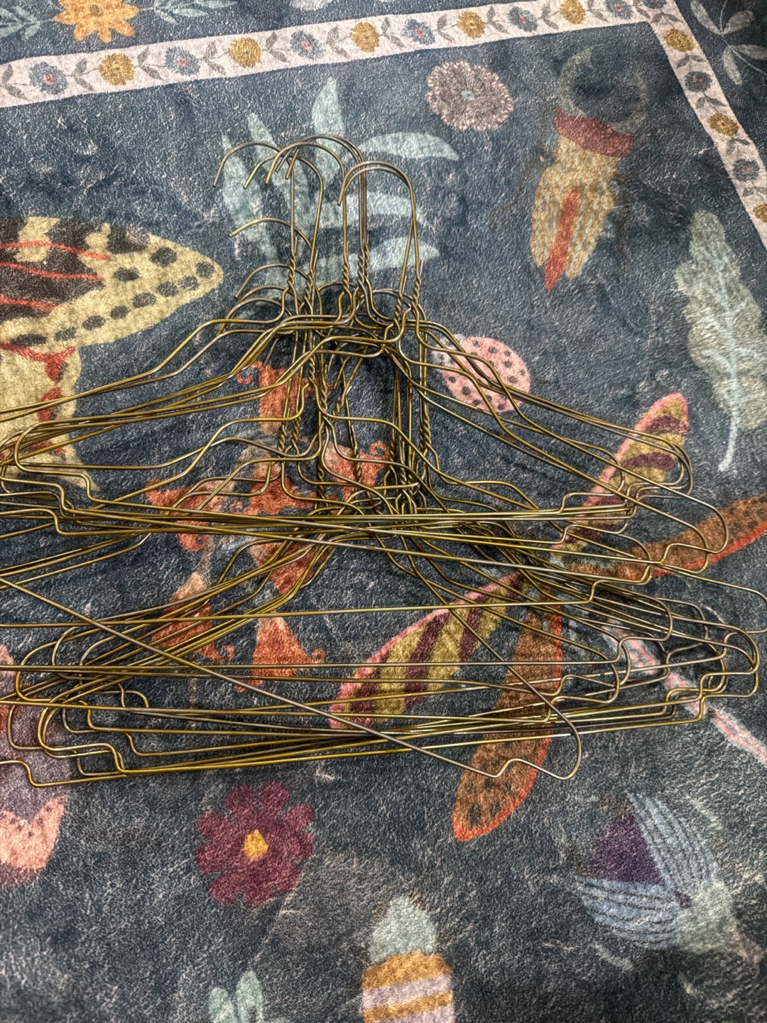 Vintage Metal Clothes Hangers (Set of 12)