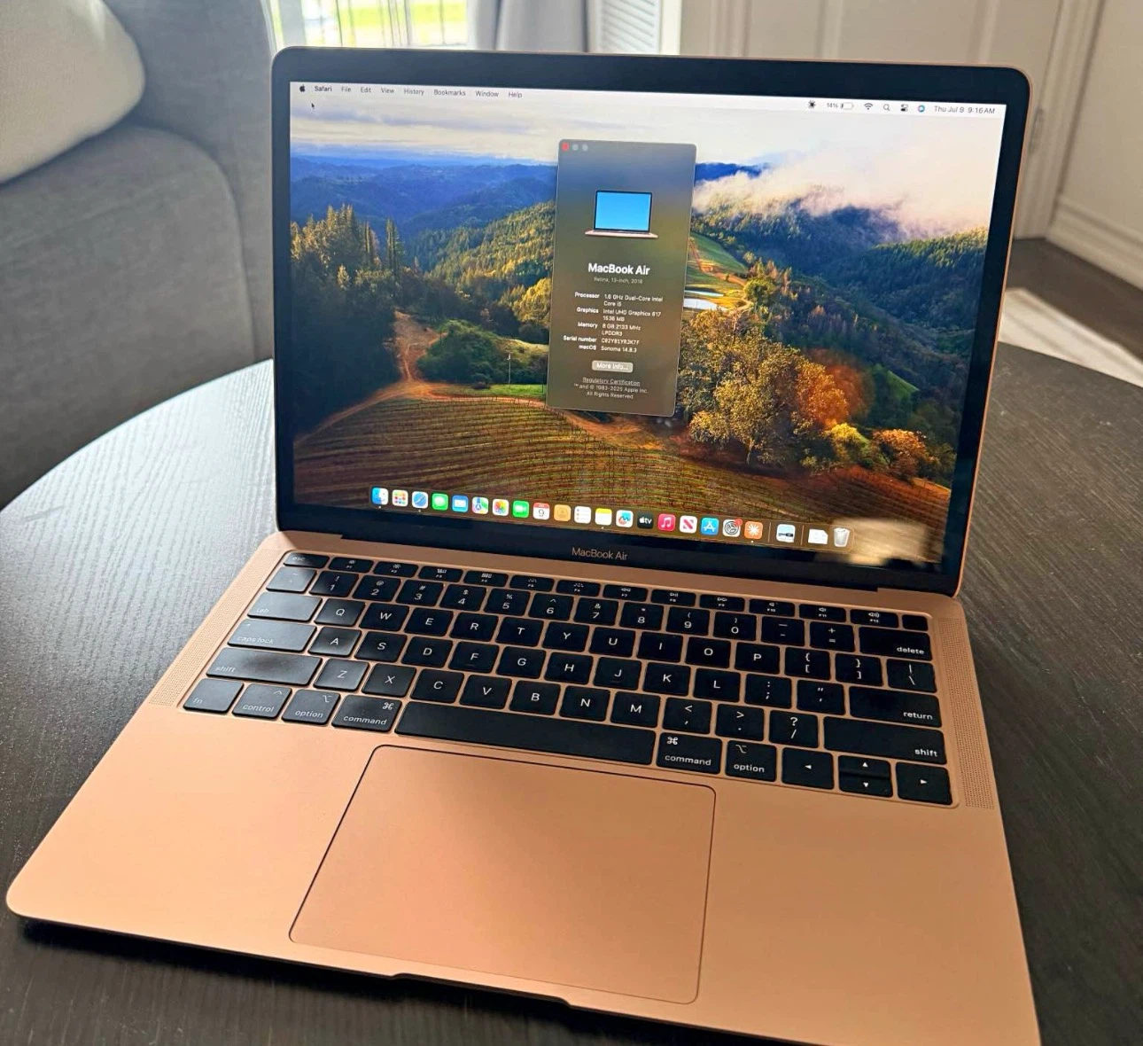 Apple MacBook Air 13-inch, 2018 Rose Gold