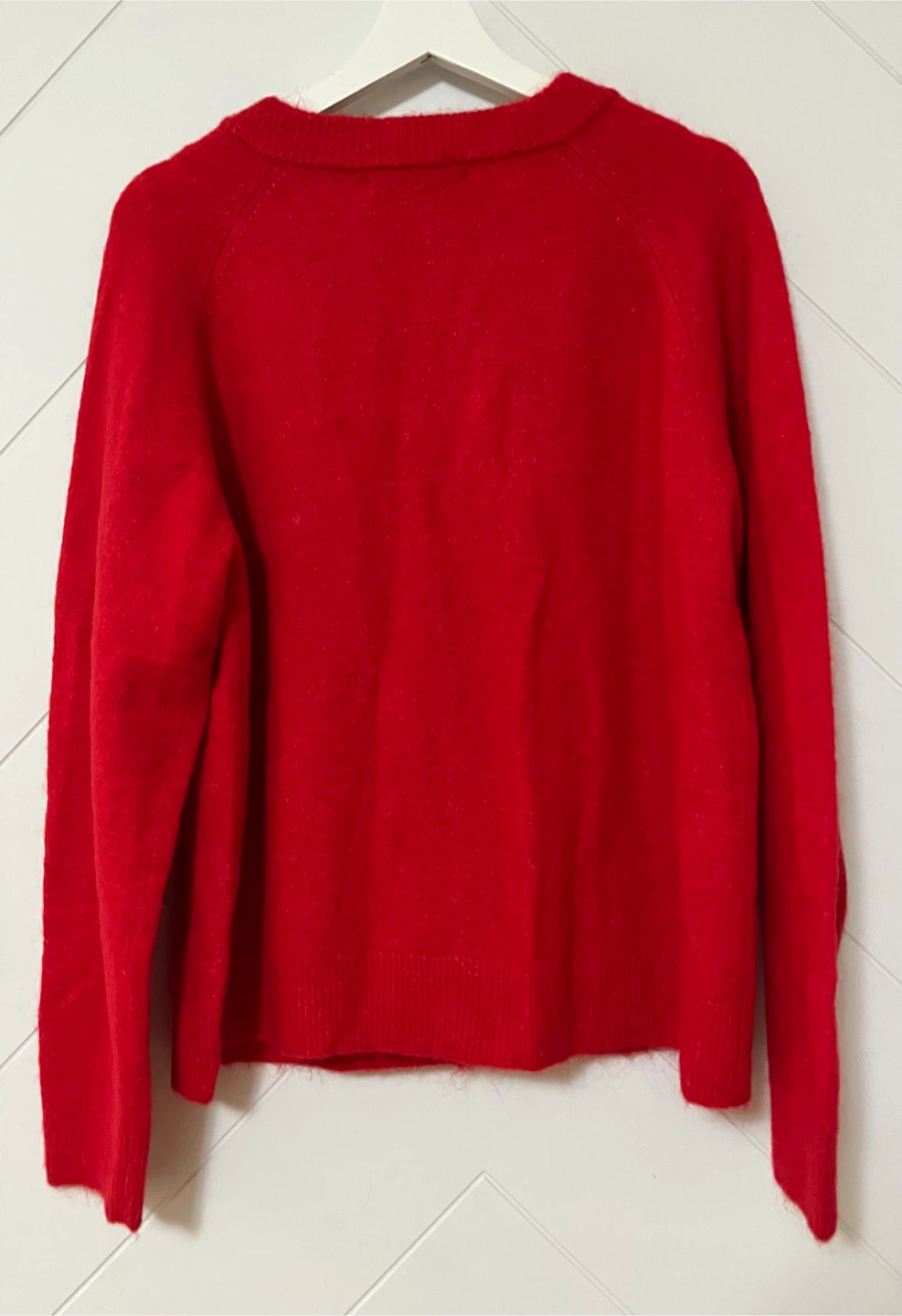 Zara Red Knit Cardigan Sweater L- XL - photo 4