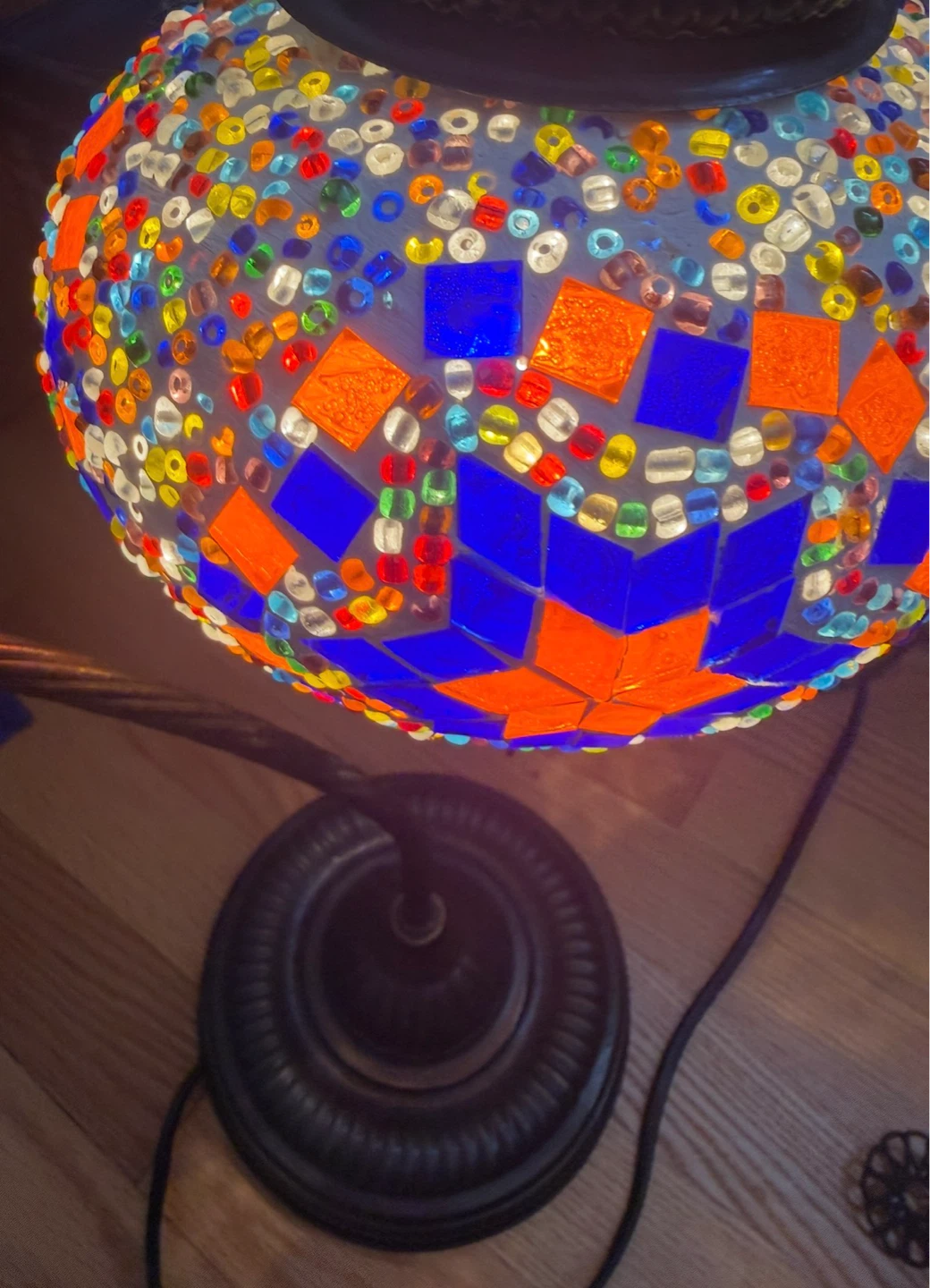 2 Mosaic Table Lamp - photo 2