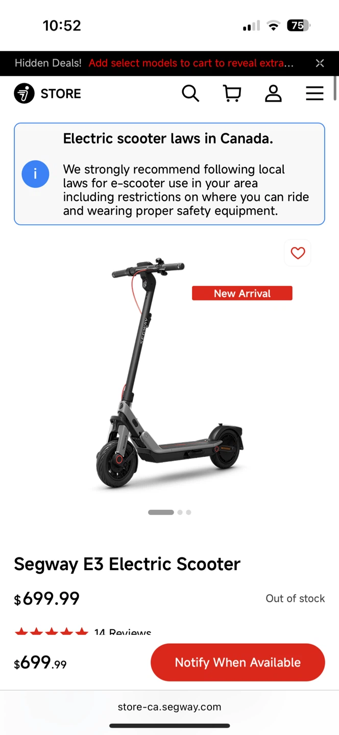 Segway E3 Electric Scooter