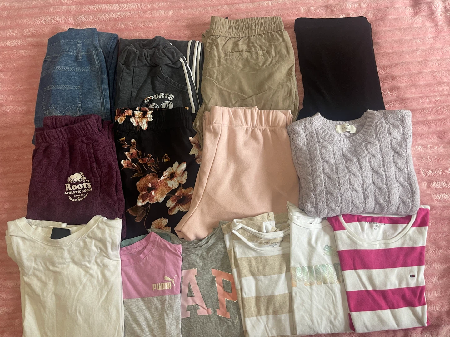 Girls dress- lower t-shirt- set of 7