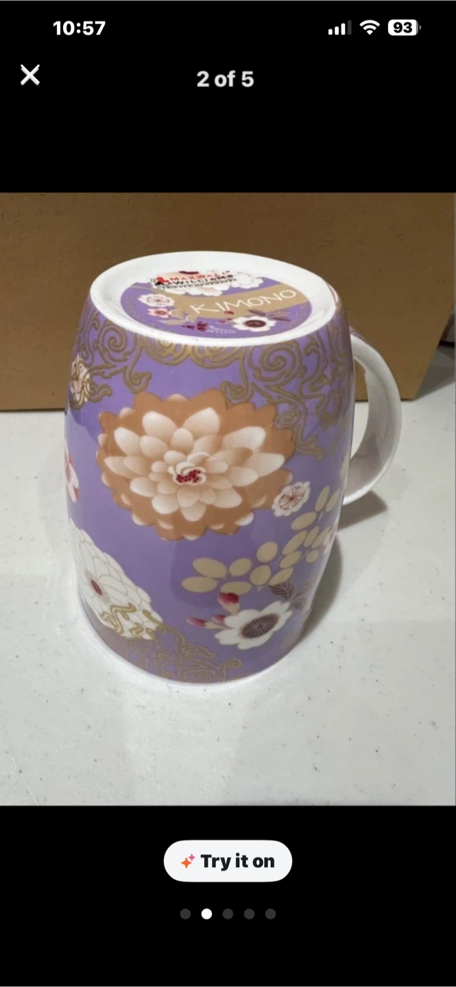 Kimono Floral Mug and Saucer Set - photo 3
