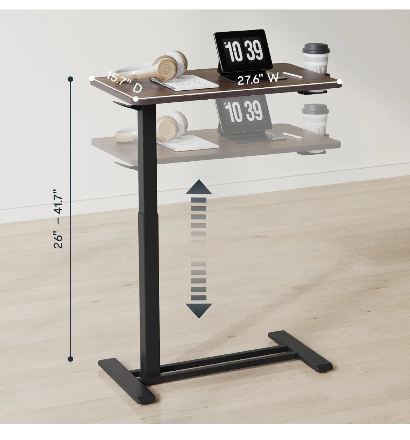 Adjustable Overbed Bedside Table
