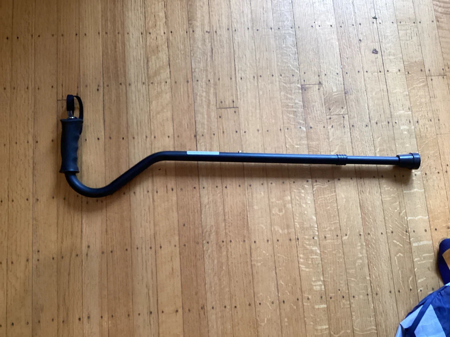 Adjustable Height Nova Cane Offset Soft Grip Black