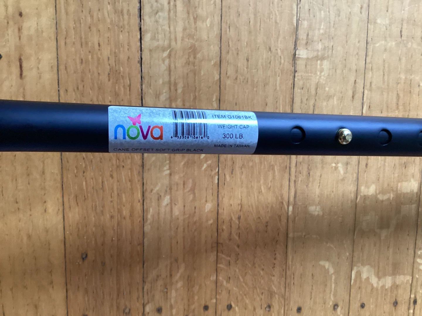 Adjustable Height Nova Cane Offset Soft Grip Black - photo 2