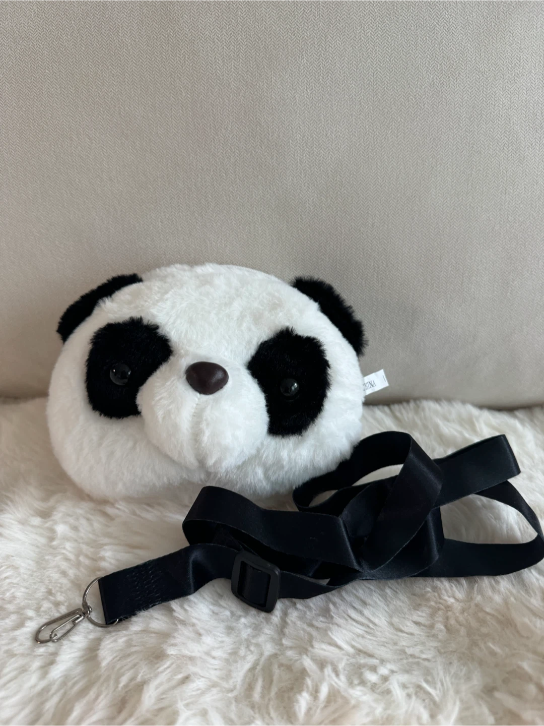 Plush Panda Coin Purse with Strap - photo 2