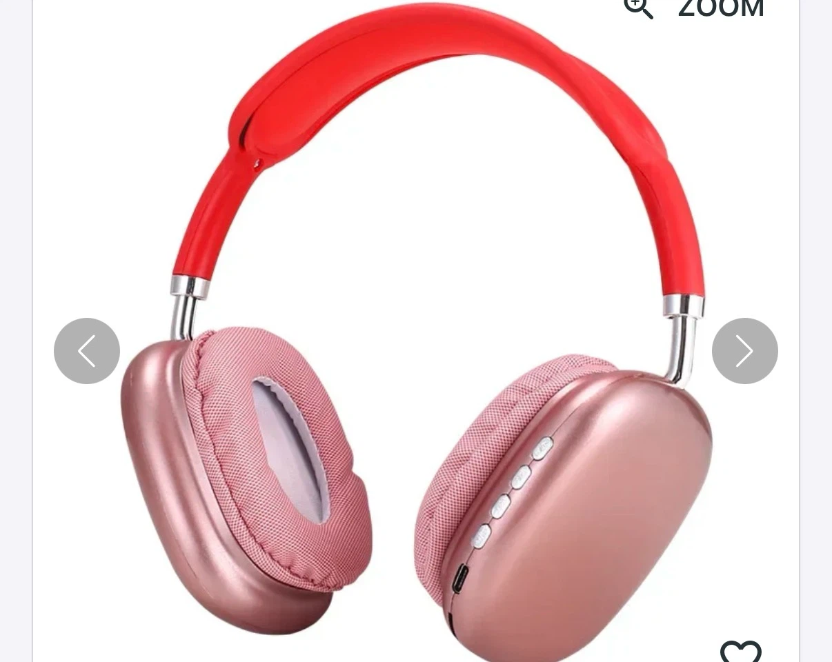 iP9 Wireless Headphones - Rose Gold/Red - photo 2