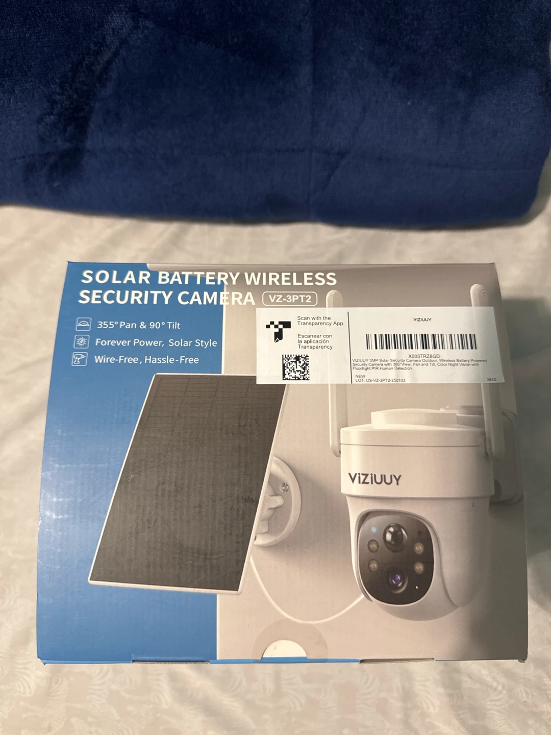 VIZIUUY Solar Battery Wireless Security Camera VZ-3PT2