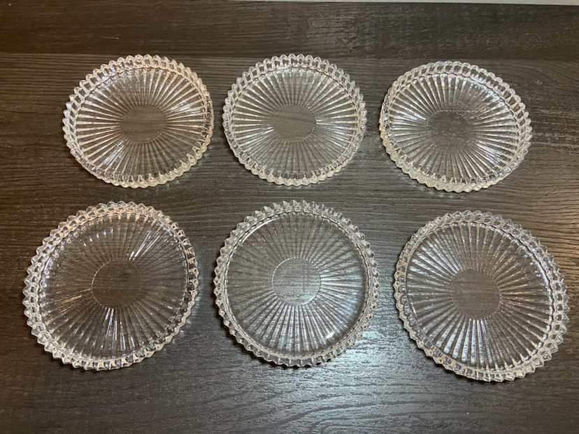 New Glass Coasters Candle Holders Set of 6 - photo 3