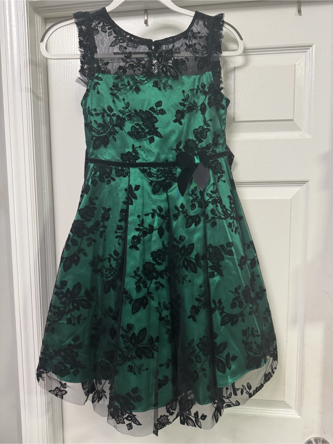 Jona Michelle Green & Black Lace Dress Size 10 - photo 2