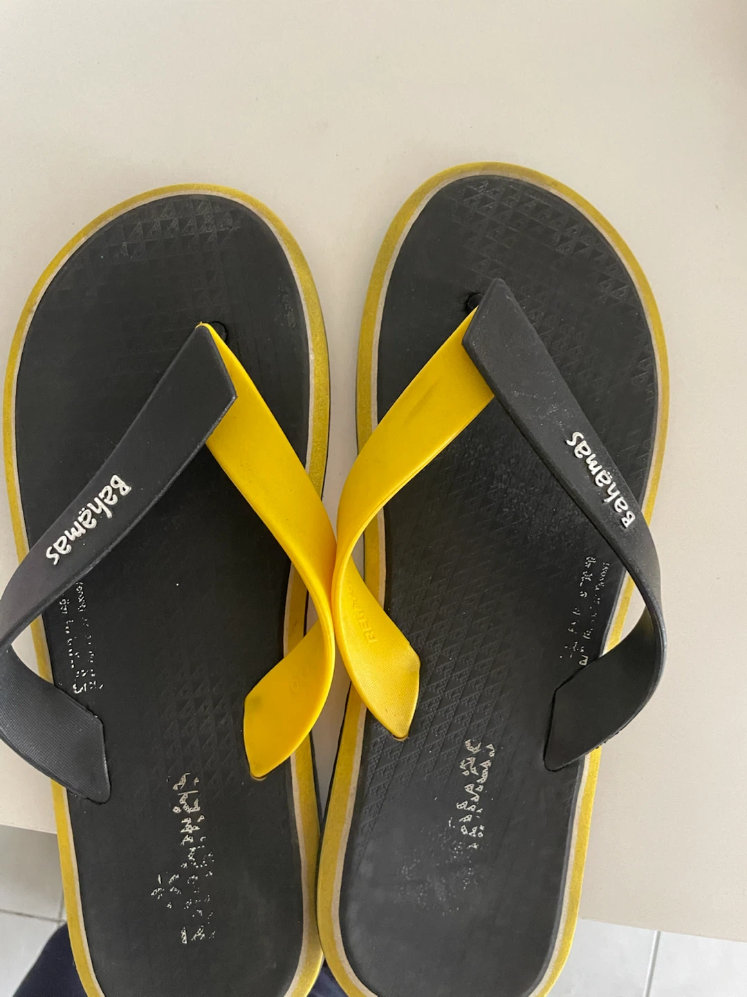 Bahamas Flip Flops - Black & Yellow - photo 3