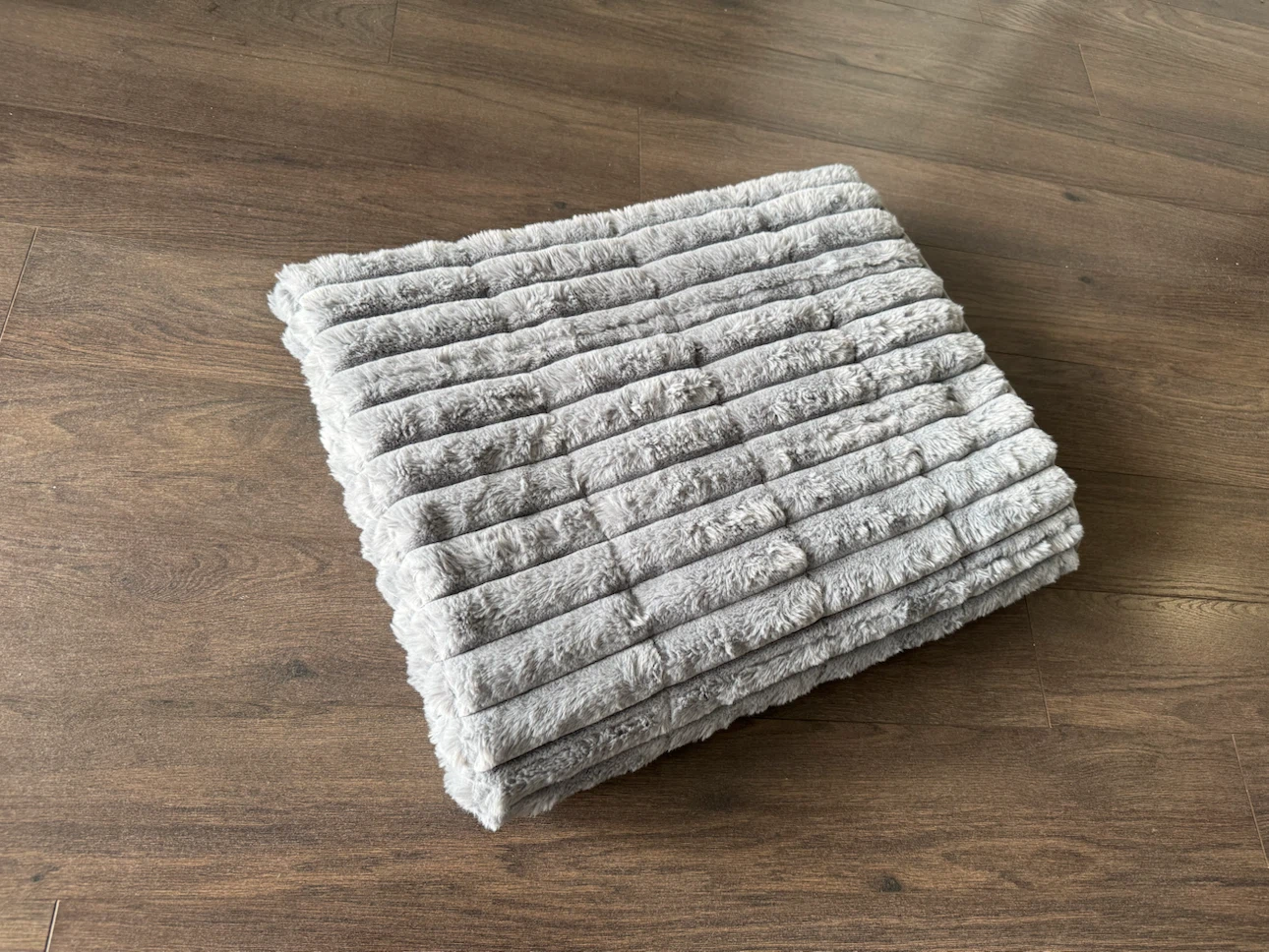 Bliss Ultra Plush Weighted Blanket - Pebble Grey - photo 2