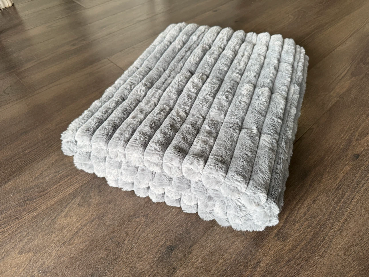 Bliss Ultra Plush Weighted Blanket - Pebble Grey - photo 3