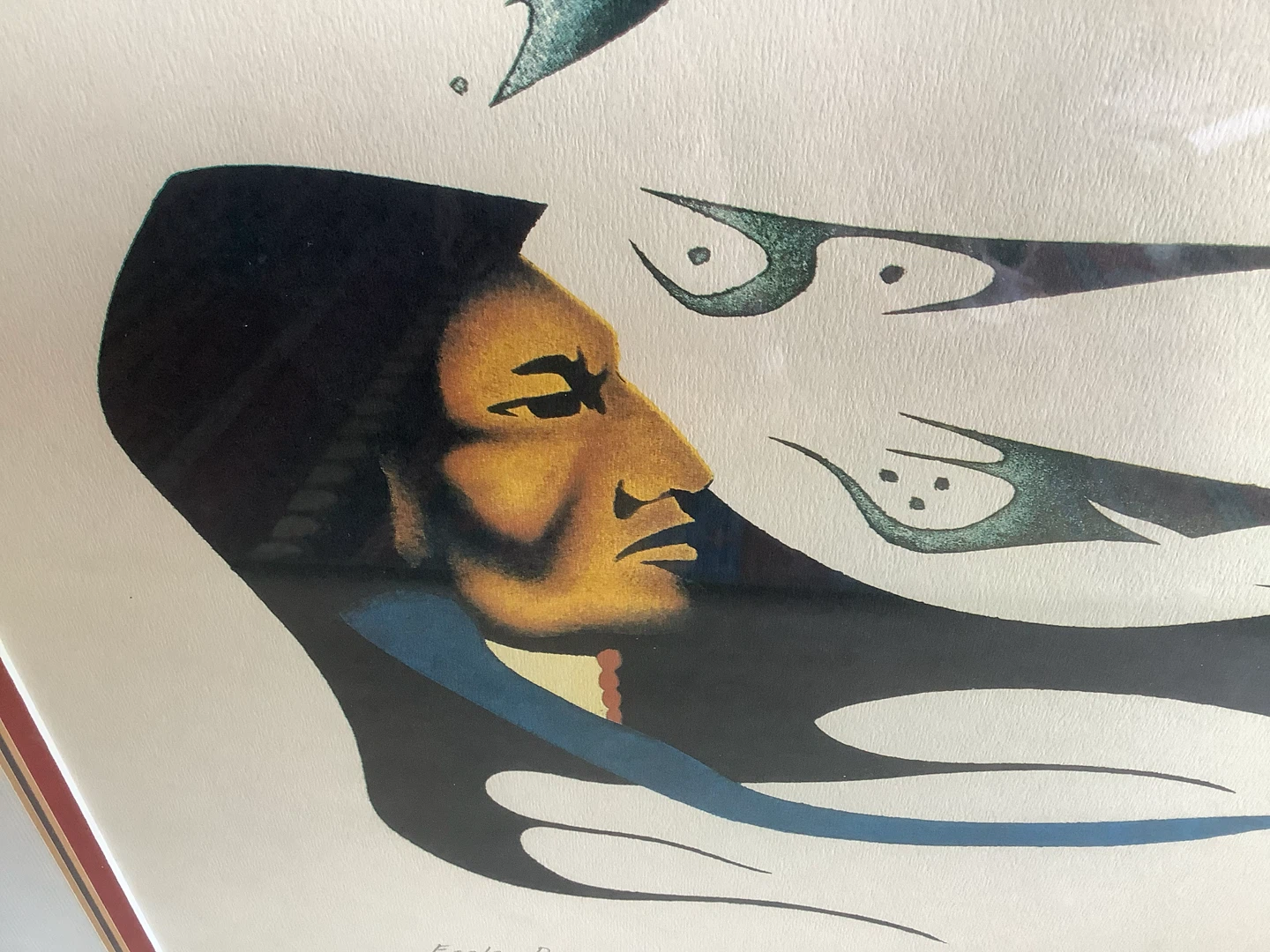 Ojib Garry Meeches’s Lg Vt Col Ltd Ed Rag Paper “Eagle Dream” 🐞 - photo 5