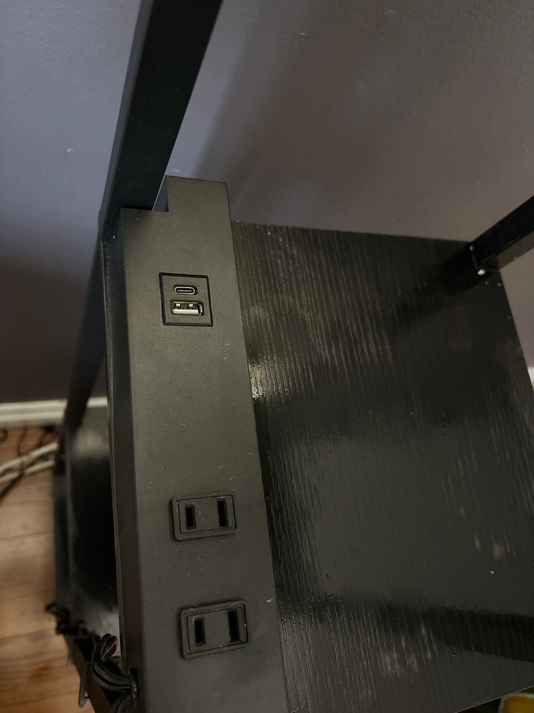 Floor Lamp with Shelves and Charging Station - photo 4