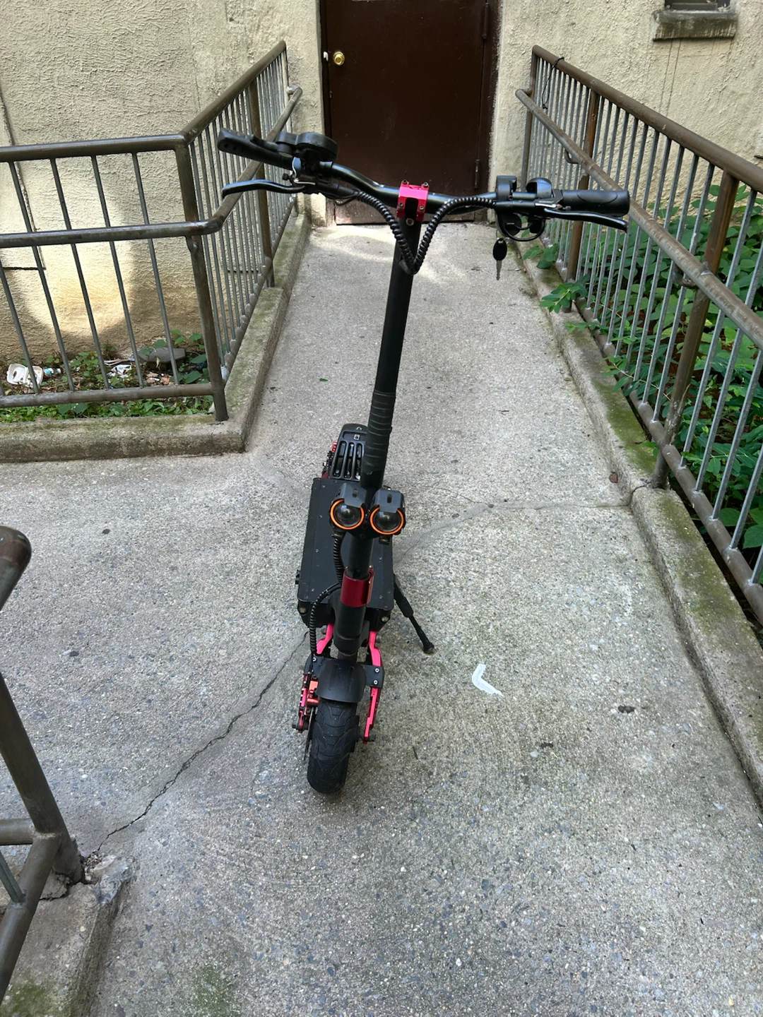 Black Electric Scooter with Red Accents - photo 4