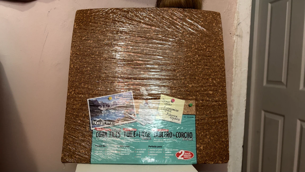 Home Depot Cork Tiles Bulletin Board - photo 2