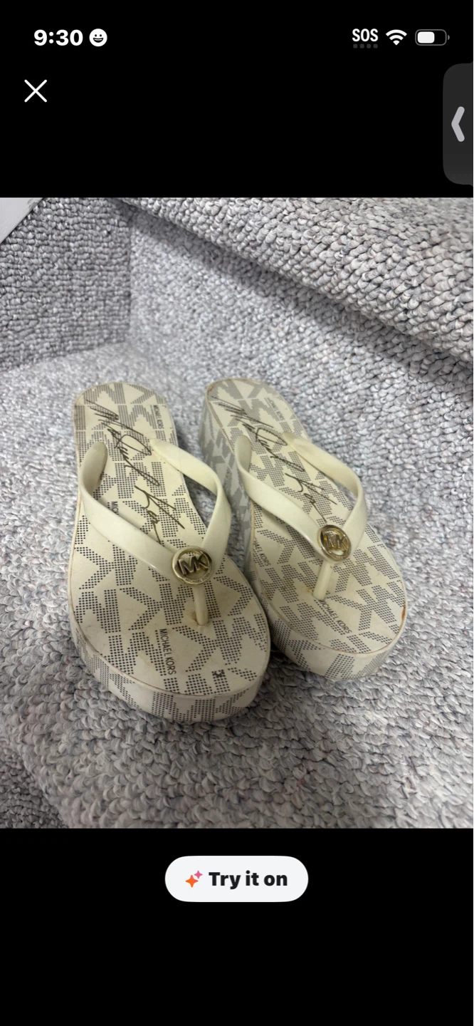 Michael Kors Platform Flip Flops