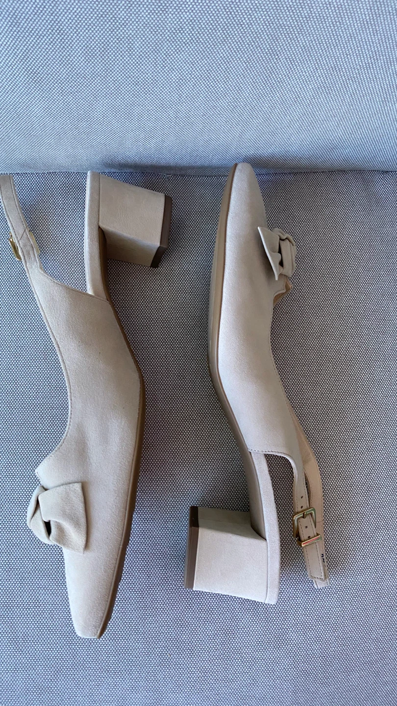 NEW Peter Kaiser Beige Suede Heels - size 7.5 EU - photo 3