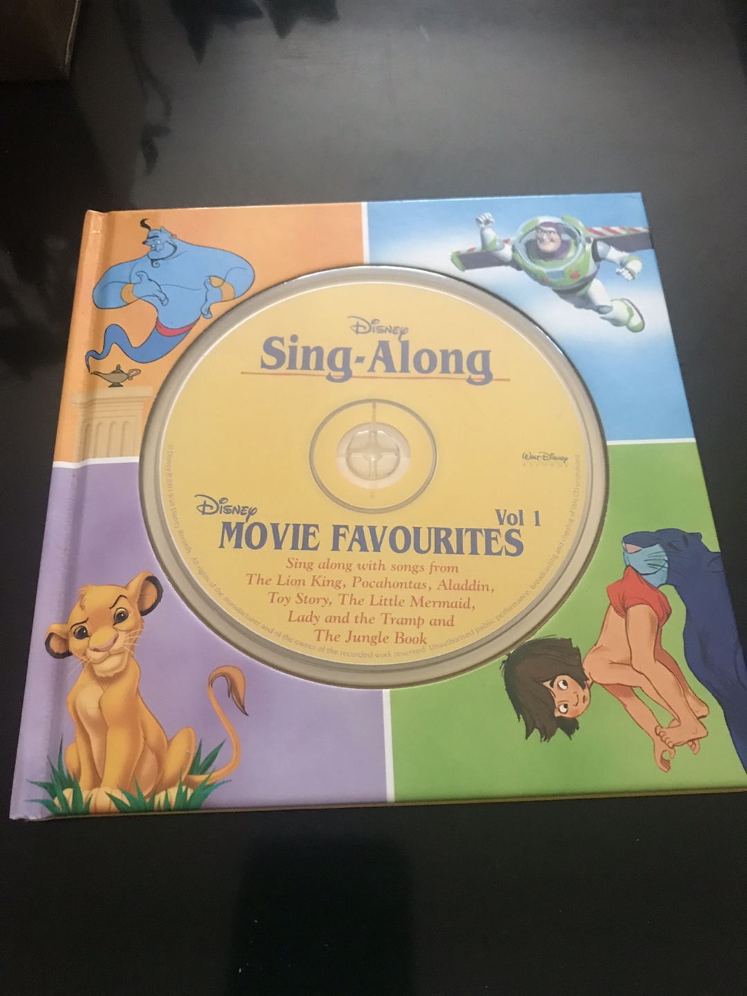 Disney Sing-Along Movie Favourites Vol 1 CD Book
