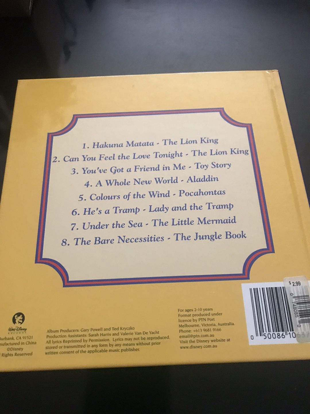 Disney Sing-Along Movie Favourites Vol 1 CD Book - photo 2
