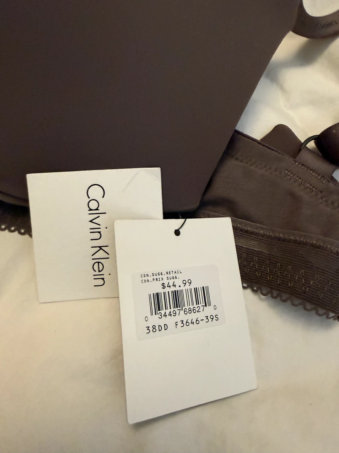 Calvin Klein Bra 38DD - NEW