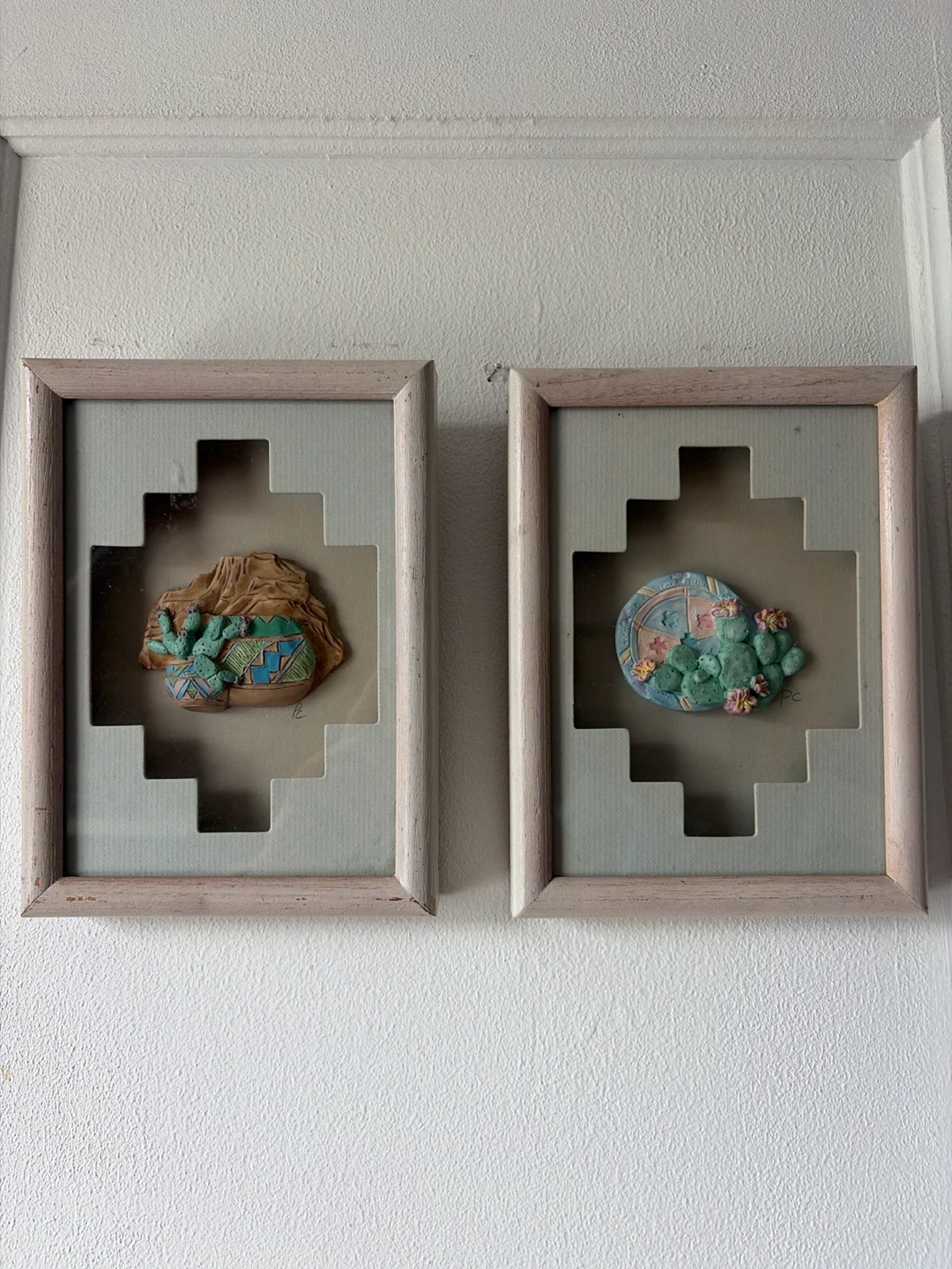 Vintage Figi Graphics Cactus/Prickly Pear Signed, Southwest Art