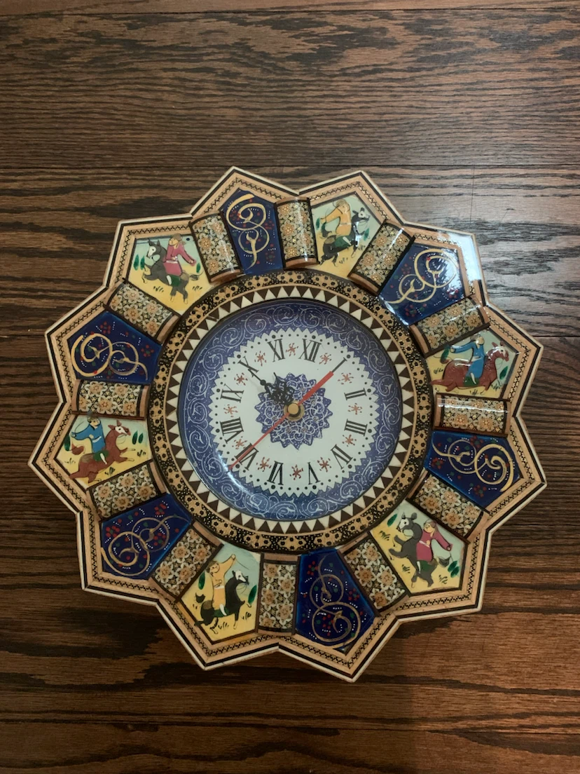 Hand made wall clock