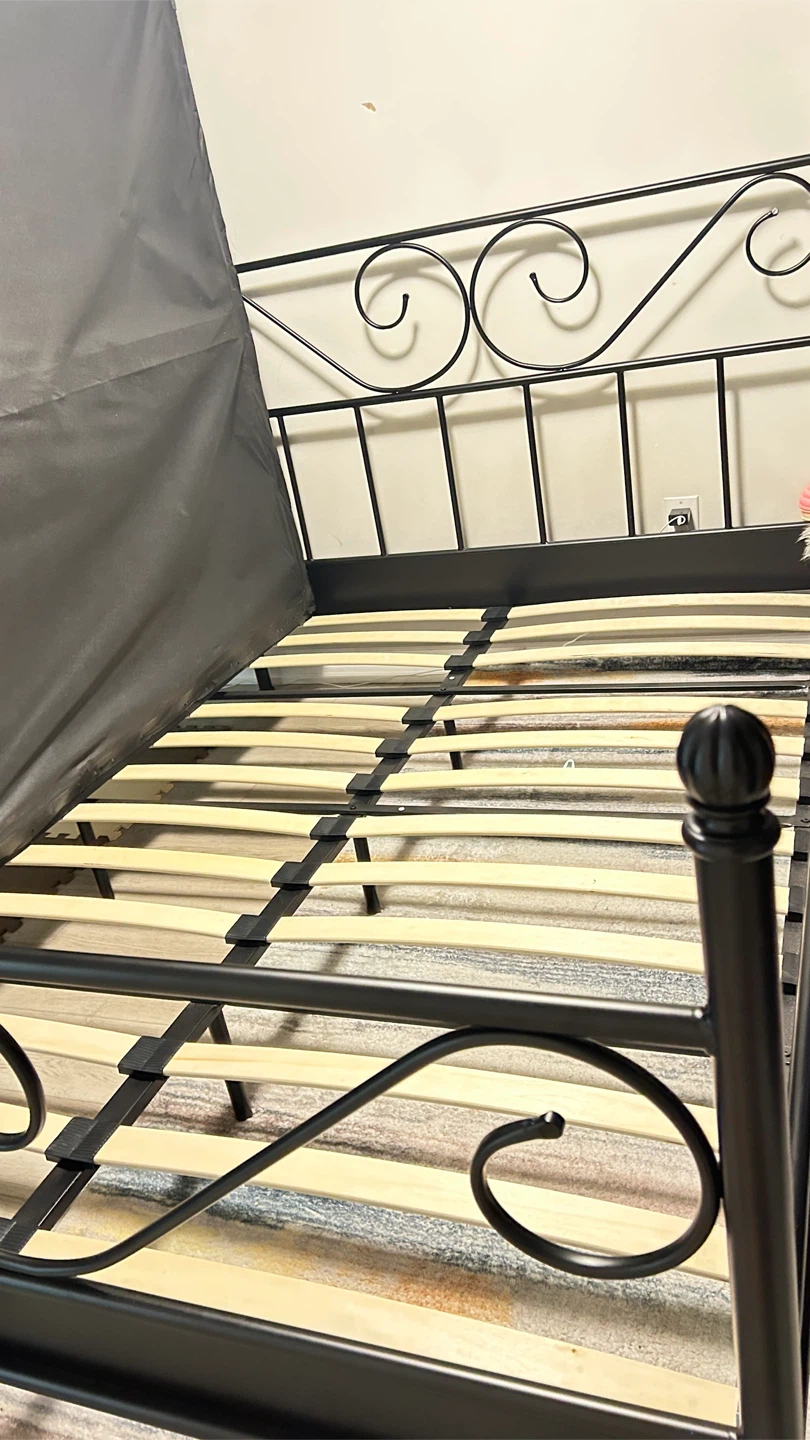 Bamboo Mattress with Metal Bed Frame